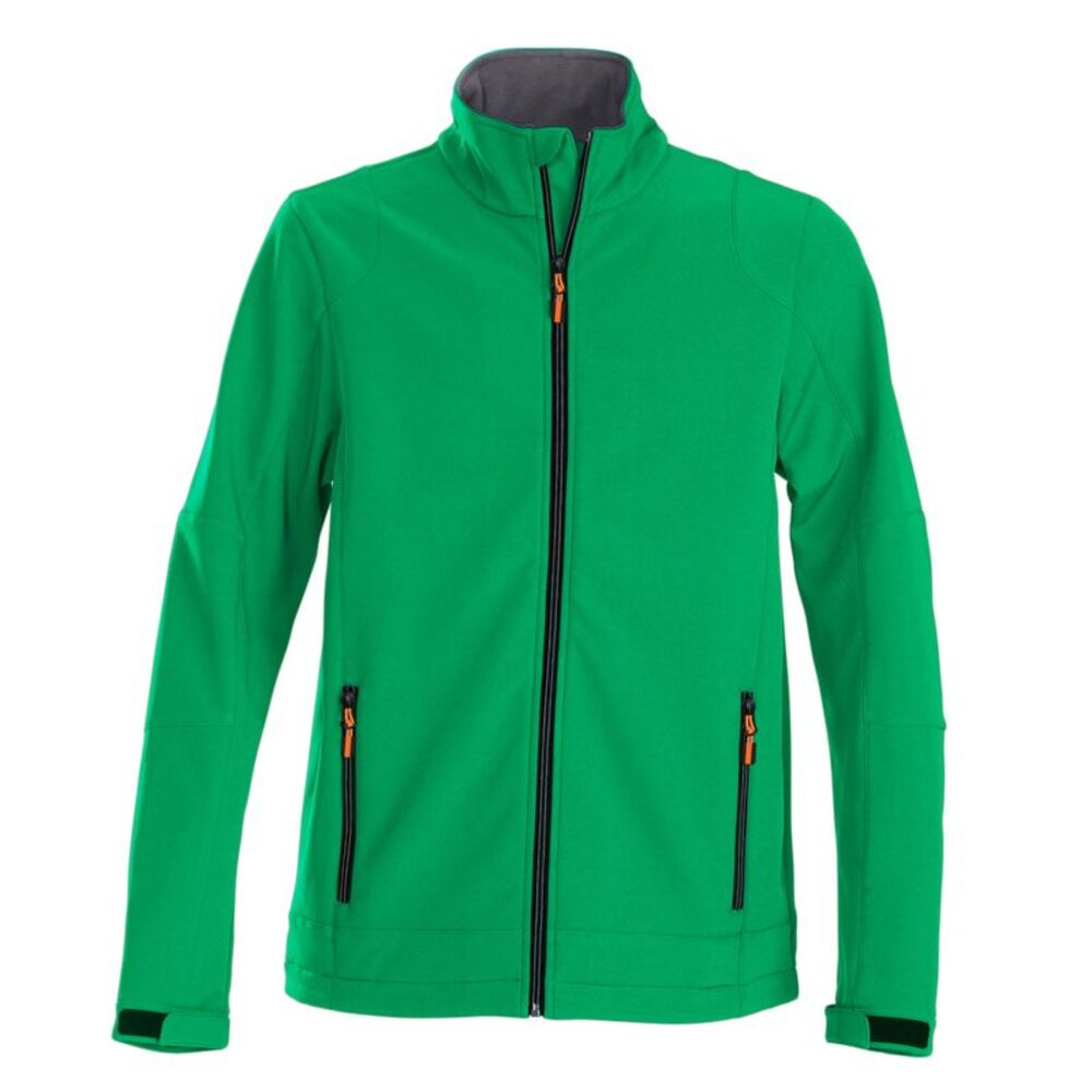 Printer Mens Trial Soft Shell Jacket / Fresh Green